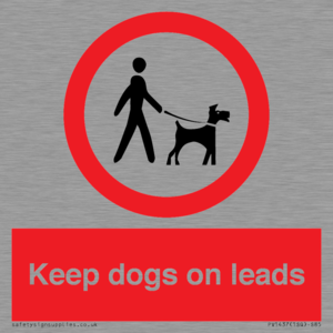 Keep dogs on leads